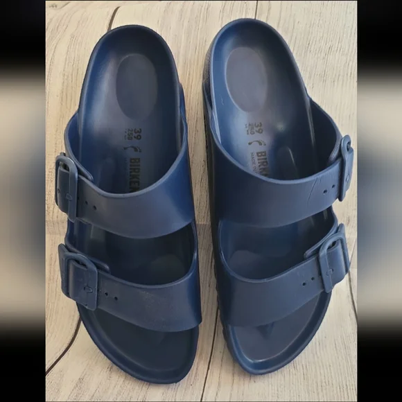 Birkenstock Arizona Sandal Navy Blue Size 39 - Picture 2 of 3